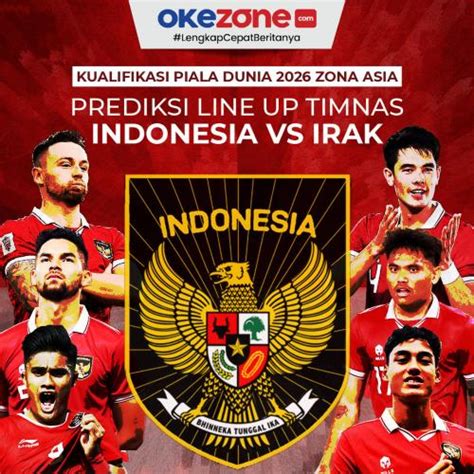 line up timnas indonesia vs irak